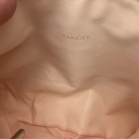 EMBOSSED HORSE AND CARRIAGE CHARLEY CROSSBODY IN PEBBLE LEATHER in Blush Pink - Picture 5 of 12